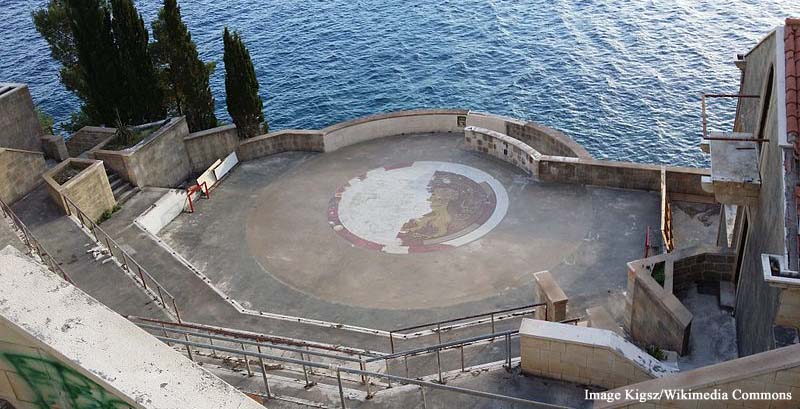 Amphitheatre at Hotel Belvedere used as a set in Game of Thrones