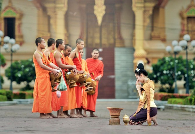 Monks in Cambodia