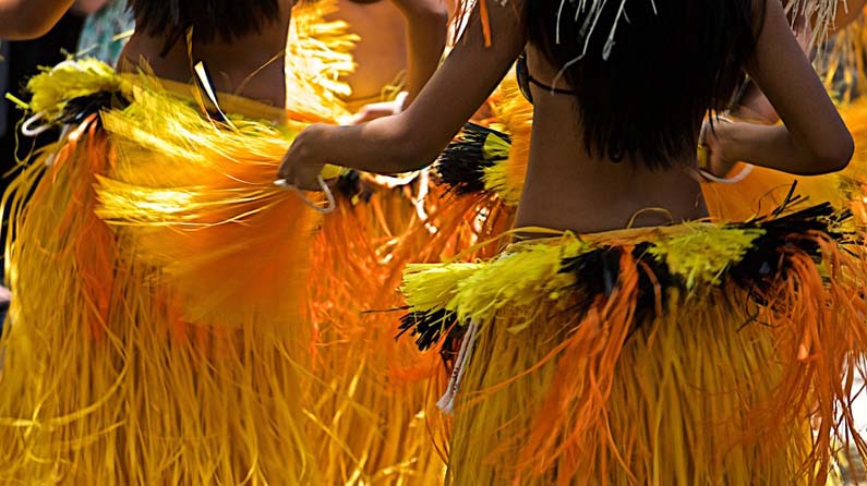Hula dancing in Maui