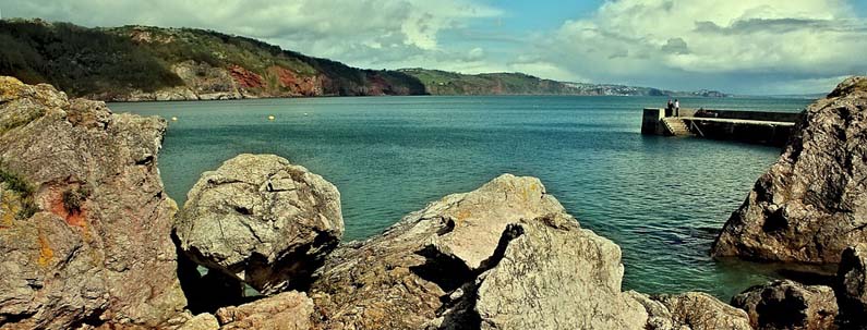 Babbacombe Beach, Torquay, Devon, UK