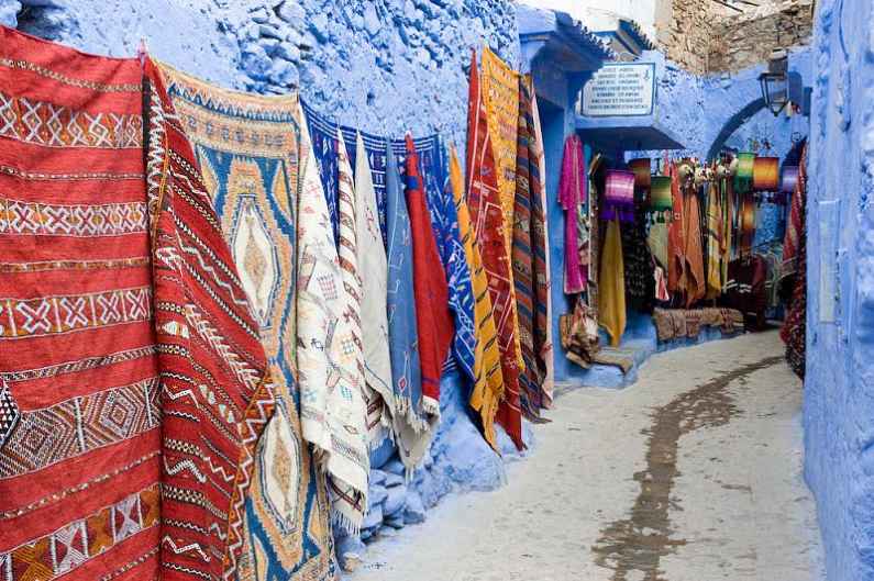 Street in Chefchaouen, Morocco