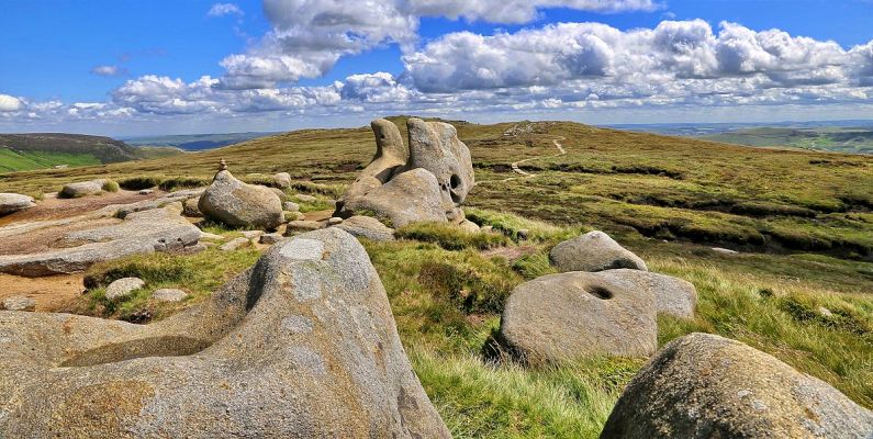 Kinder Scout in the Peak District National Park